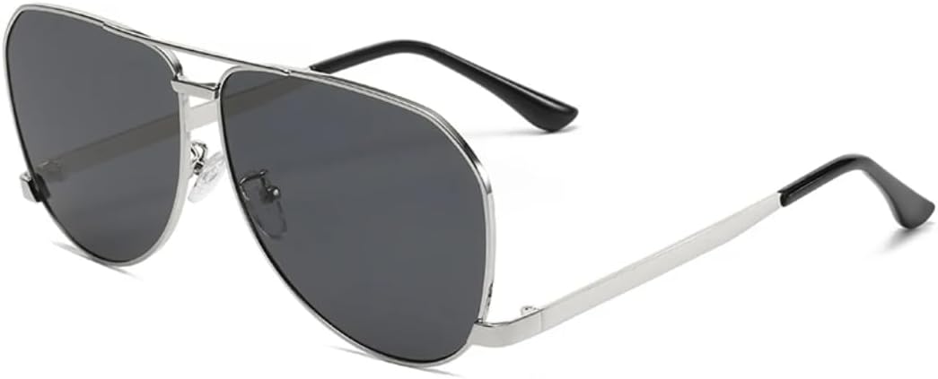 Модные солнцезащитные очки большого размера прямоугольной формы для женщин, винтажные панк-очки в металлической оправе для мужчин, роскошные трендовые очки с защитой от УФ-излучения UV400 VVTWSSW, Black Silver
Модные солнцезащитные очки большого размера прямоугольной формы для женщин, винтажные панк-очки в металлической оправе для мужчин, роскошные трендовые очки с защитой от УФ-излучения UV400 VVTWSSW, Black Silver