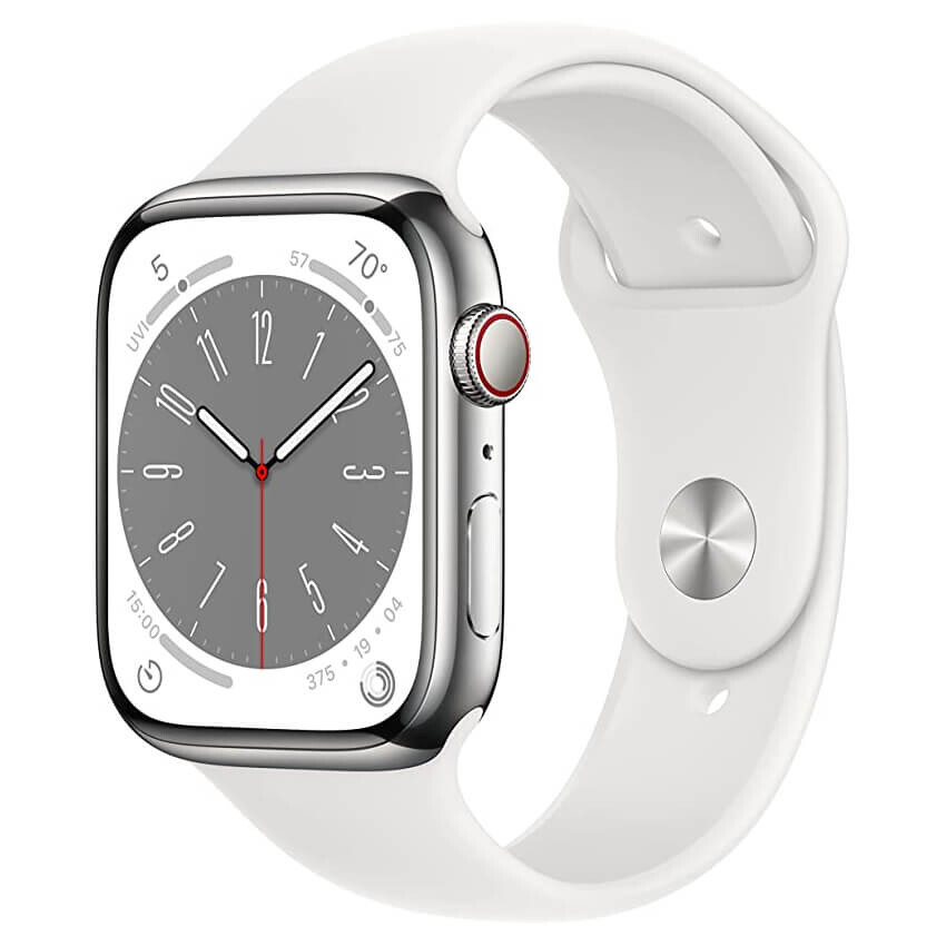 Умные часы Apple Watch Series 8 (GPS + Cellular), 45 мм, Silver Stainless Steel Case/White Sport Band - R, Серебристый, Умные часы Apple Watch Series 8 (GPS + Cellular), 45 мм, Silver Stainless Steel Case/White Sport Band - R
Умные часы Apple Watch Series 8 (GPS + Cellular), 45 мм, Silver Stainless Steel Case/White Sport Band - R, Серебристый, Умные часы Apple Watch Series 8 (GPS + Cellular), 45 мм, Silver Stainless Steel Case/White Sport Band - R