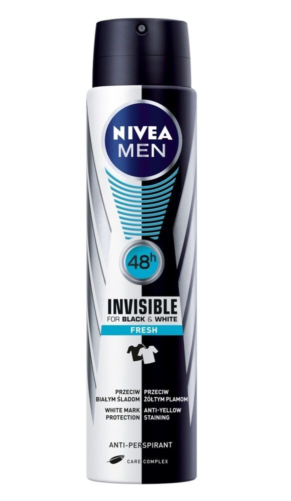 Nivea Men Black&White Invisible Fresh антиперспирант для мужчин, 250 ml
Nivea Men Black&White Invisible Fresh антиперспирант для мужчин, 250 ml