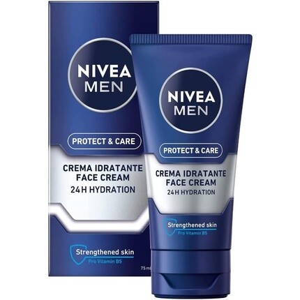 Регидратирующий увлажняющий крем для мужчин Protect & Care 75 мл, Nivea
Регидратирующий увлажняющий крем для мужчин Protect & Care 75 мл, Nivea