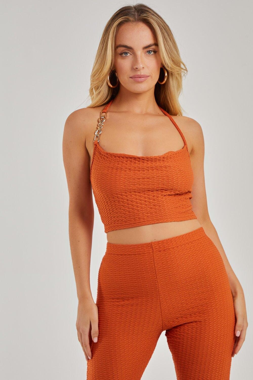 Золотой топ с вафельной цепочкой Pink Vanilla, коричневый
Золотой топ с вафельной цепочкой Pink Vanilla, коричневый