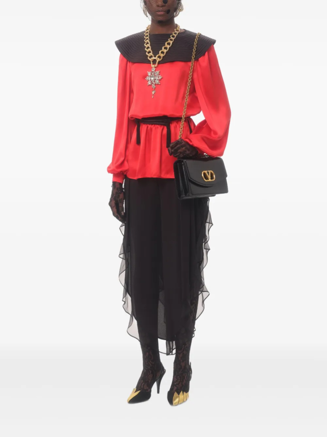 Valentino Garavani брюки свободного кроя, черный
Valentino Garavani брюки свободного кроя, черный