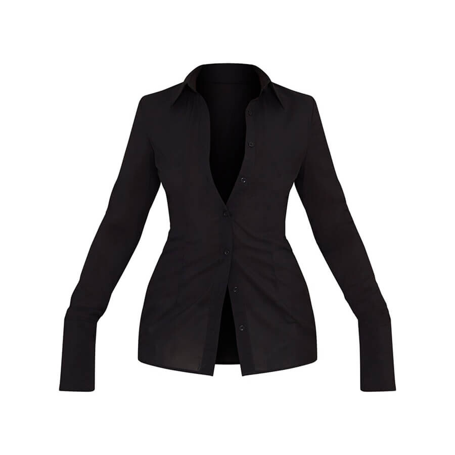 Рубашка PrettyLittleThing Chiffon Fitted, черный
Рубашка PrettyLittleThing Chiffon Fitted, черный