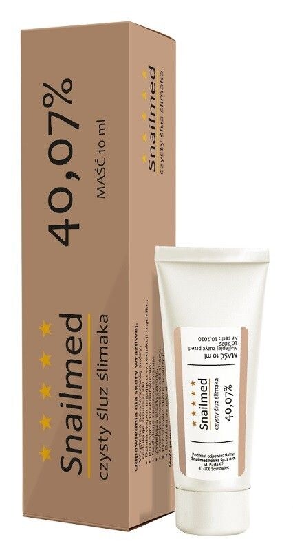 Snailmed Czysty Śluz Ślimaka 40,07% мазь от проблем с кожей, 10 ml
Snailmed Czysty Śluz Ślimaka 40,07% мазь от проблем с кожей, 10 ml