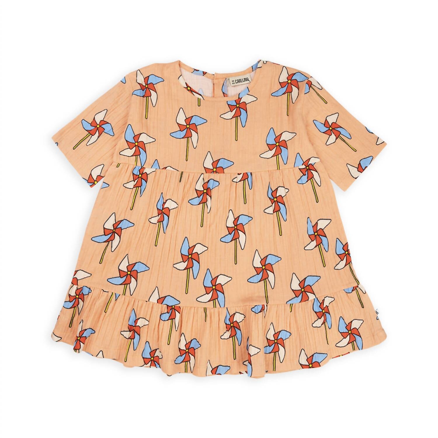 Расклешенное платье для девочки персикового цвета CarlijnQ, персик 
Расклешенное платье для девочки персикового цвета CarlijnQ, персик