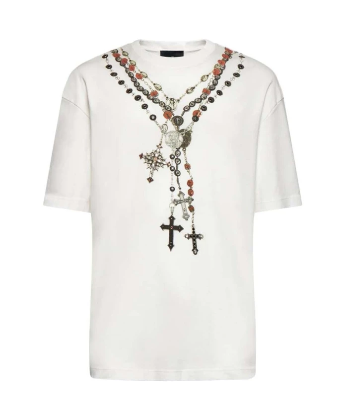 Футболка с принтом в виде драгоценных камней и крестов. John Richmond, белый
Футболка с принтом в виде драгоценных камней и крестов. John Richmond, белый