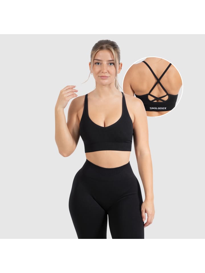 SMILODOX Спортивный бюстгальтер Cetrina черного цвета
SMILODOX Спортивный бюстгальтер Cetrina черного цвета