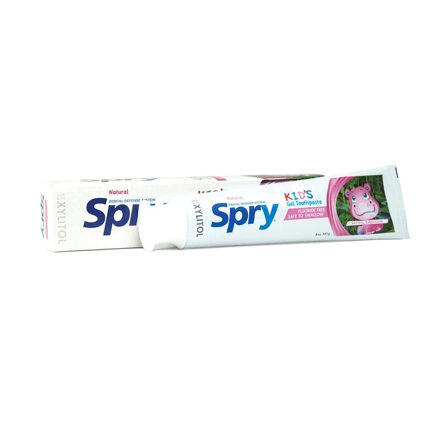 Spry, Зубная паста без фтора, Жевательная резинка, 141 г
Spry, Зубная паста без фтора, Жевательная резинка, 141 г