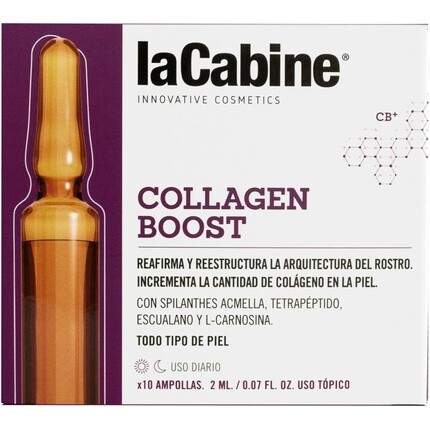 Collagen Boost 10 ампул по 2 мл - упаковка из 10 шт., La Cabine
Collagen Boost 10 ампул по 2 мл - упаковка из 10 шт., La Cabine