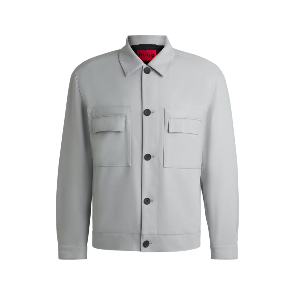 Куртка современного кроя из эластичного твила HUGO, светло-серый
Куртка современного кроя из эластичного твила HUGO, светло-серый