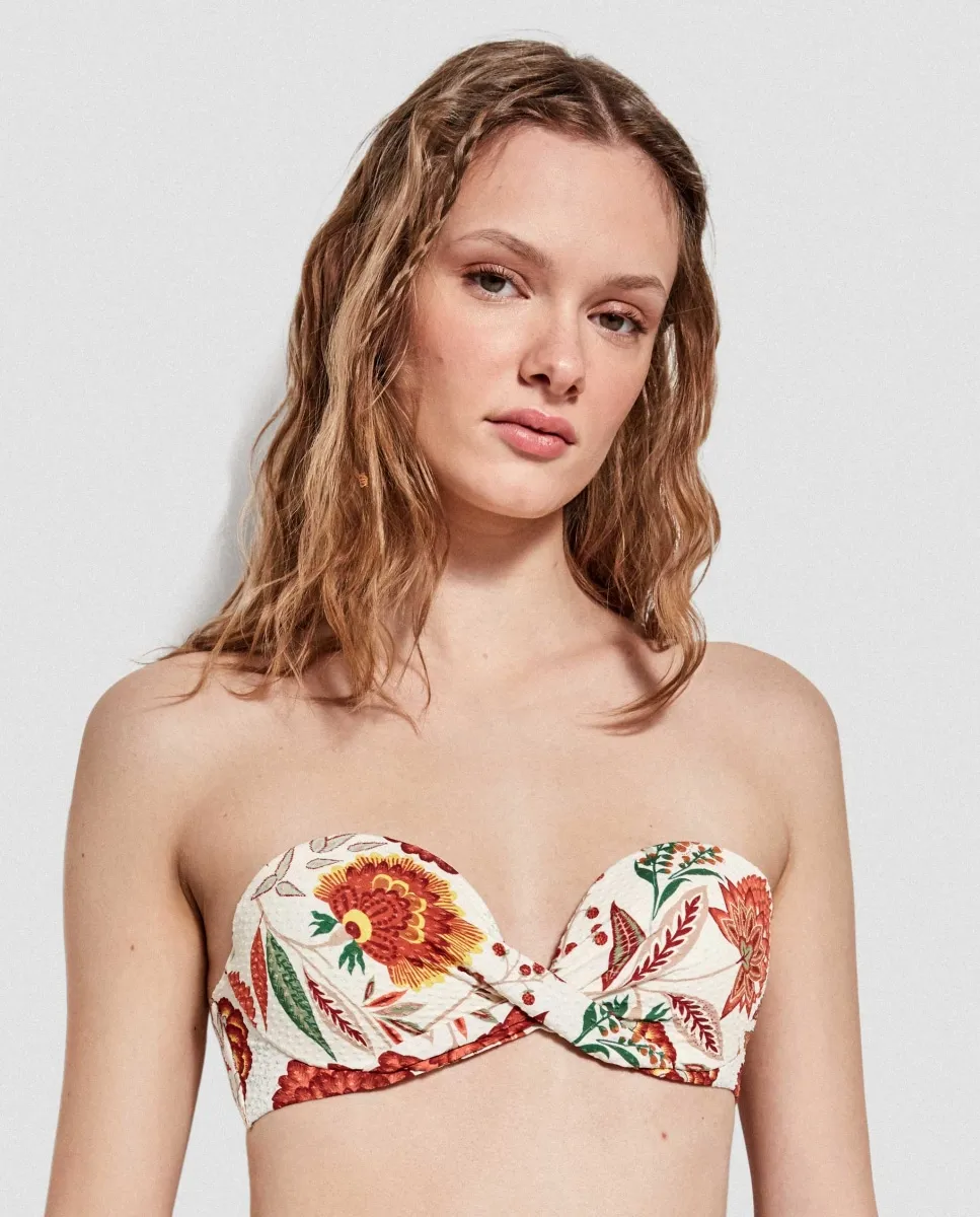 Верх бикини-бандо с цветочным принтом и съемными бретелями Gisela, мультиколор
Верх бикини-бандо с цветочным принтом и съемными бретелями Gisela, мультиколор