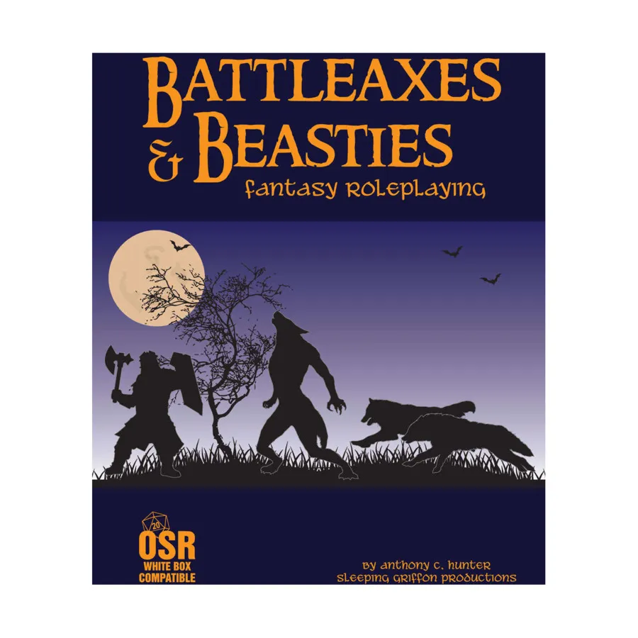 Battleaxes & Beasties - Fantasy Roleplaying, Role Playing Games (Sleeping Griffon Productions), твердый переплет
Battleaxes & Beasties - Fantasy Roleplaying, Role Playing Games (Sleeping Griffon Productions), твердый переплет