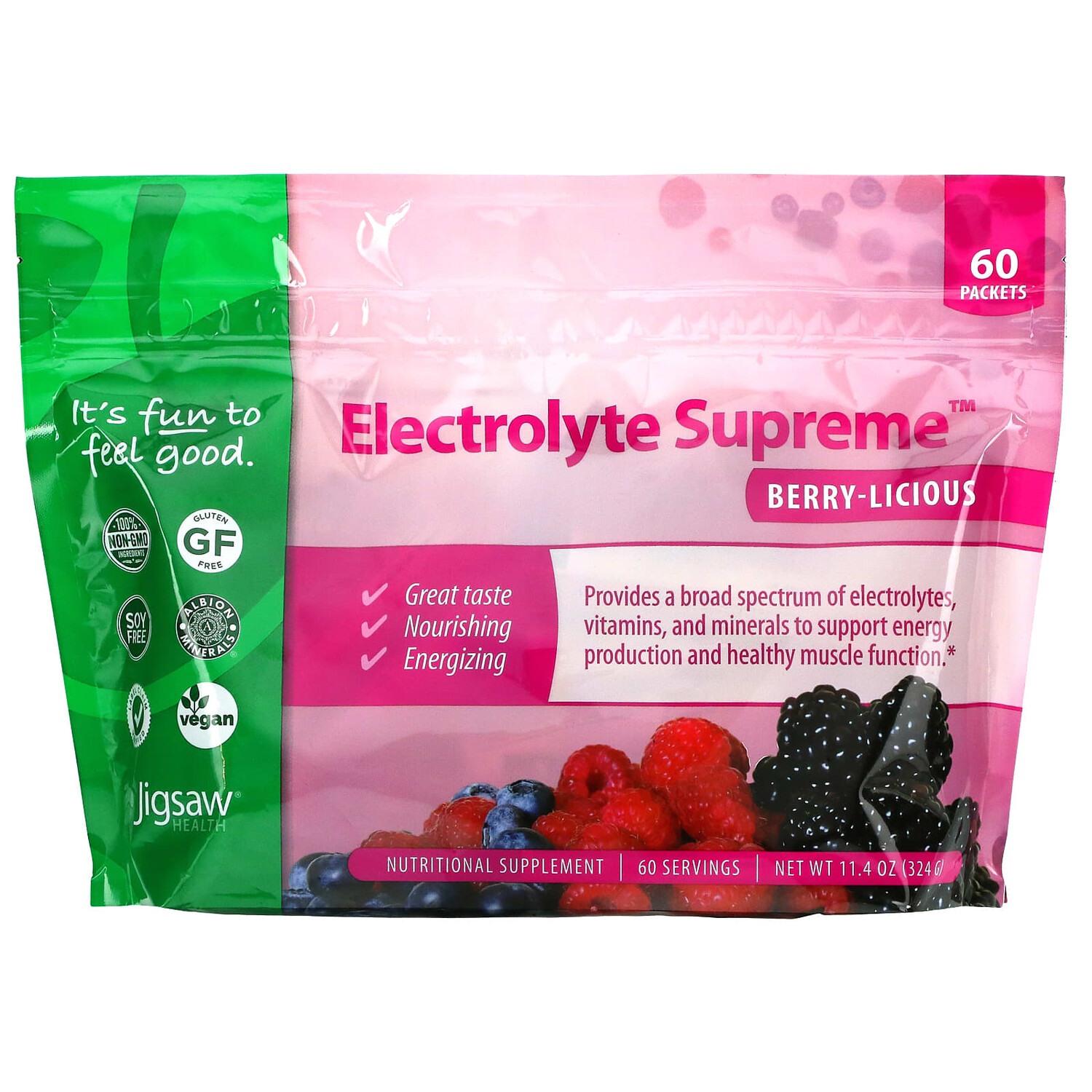 Добавка Jigsaw Health Electrolyte Supreme, ягодный вкус, 324 г, Серый, Добавка Jigsaw Health Electrolyte Supreme, ягодный вкус, 324 г
Добавка Jigsaw Health Electrolyte Supreme, ягодный вкус, 324 г, Серый, Добавка Jigsaw Health Electrolyte Supreme, ягодный вкус, 324 г
