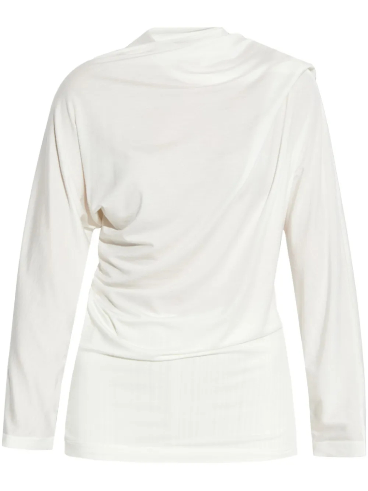 Топ с драпировкой от Issey Miyake, белый 
Топ с драпировкой от Issey Miyake, белый