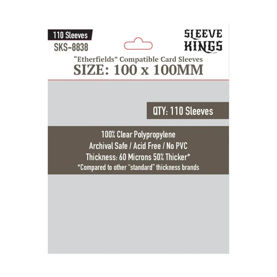Карманы для карточек, совместимые с Etherfields, 100x100 мм (110), Card Sleeves (Sleeve Kings)
Карманы для карточек, совместимые с Etherfields, 100x100 мм (110), Card Sleeves (Sleeve Kings)
