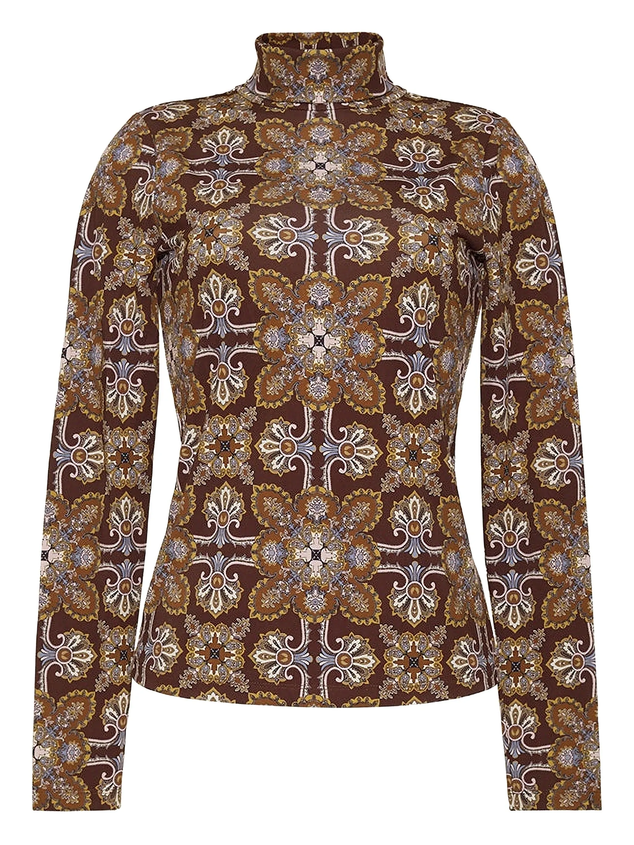 Топ с высоким воротником и принтом Cara Cara, коричневый
Топ с высоким воротником и принтом Cara Cara, коричневый