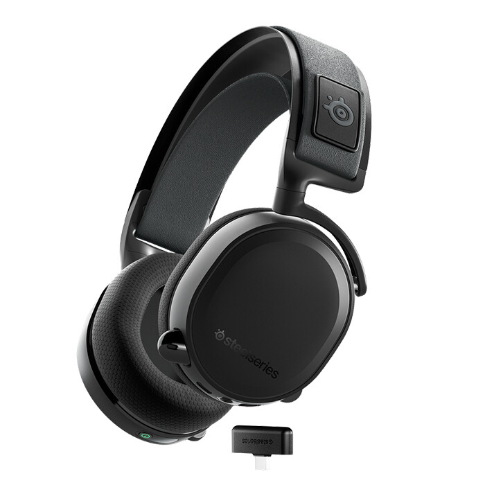 Беспроводные игровые наушники SteelSeries Arctis 7+, черный
Беспроводные игровые наушники SteelSeries Arctis 7+, черный