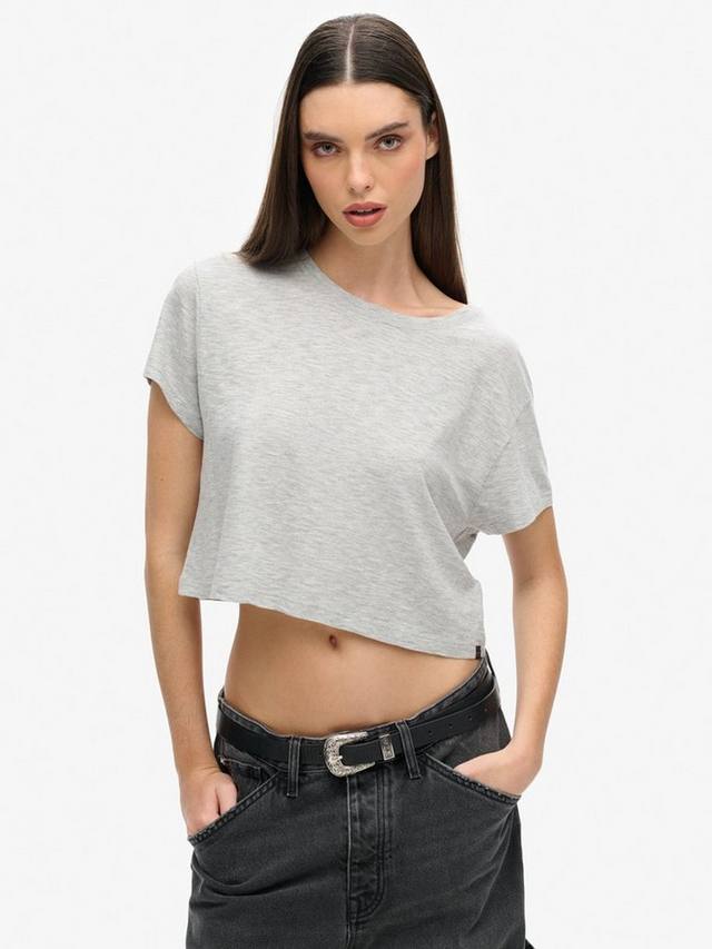 Свободная укороченная футболка Superdry, Pepper Grey Marl
Свободная укороченная футболка Superdry, Pepper Grey Marl