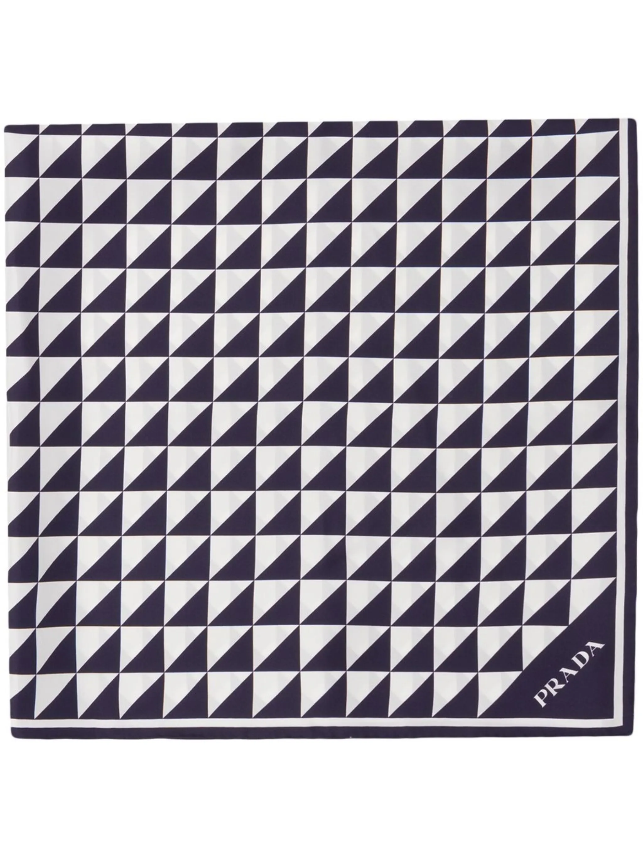 Твиловый шарф с логотипом Prada, синий
Твиловый шарф с логотипом Prada, синий