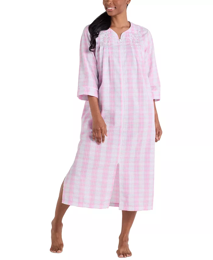 Женский халат из пике с застежкой-молнией спереди и рукавом 3/4 Miss Elaine, розовый
Женский халат из пике с застежкой-молнией спереди и рукавом 3/4 Miss Elaine, розовый