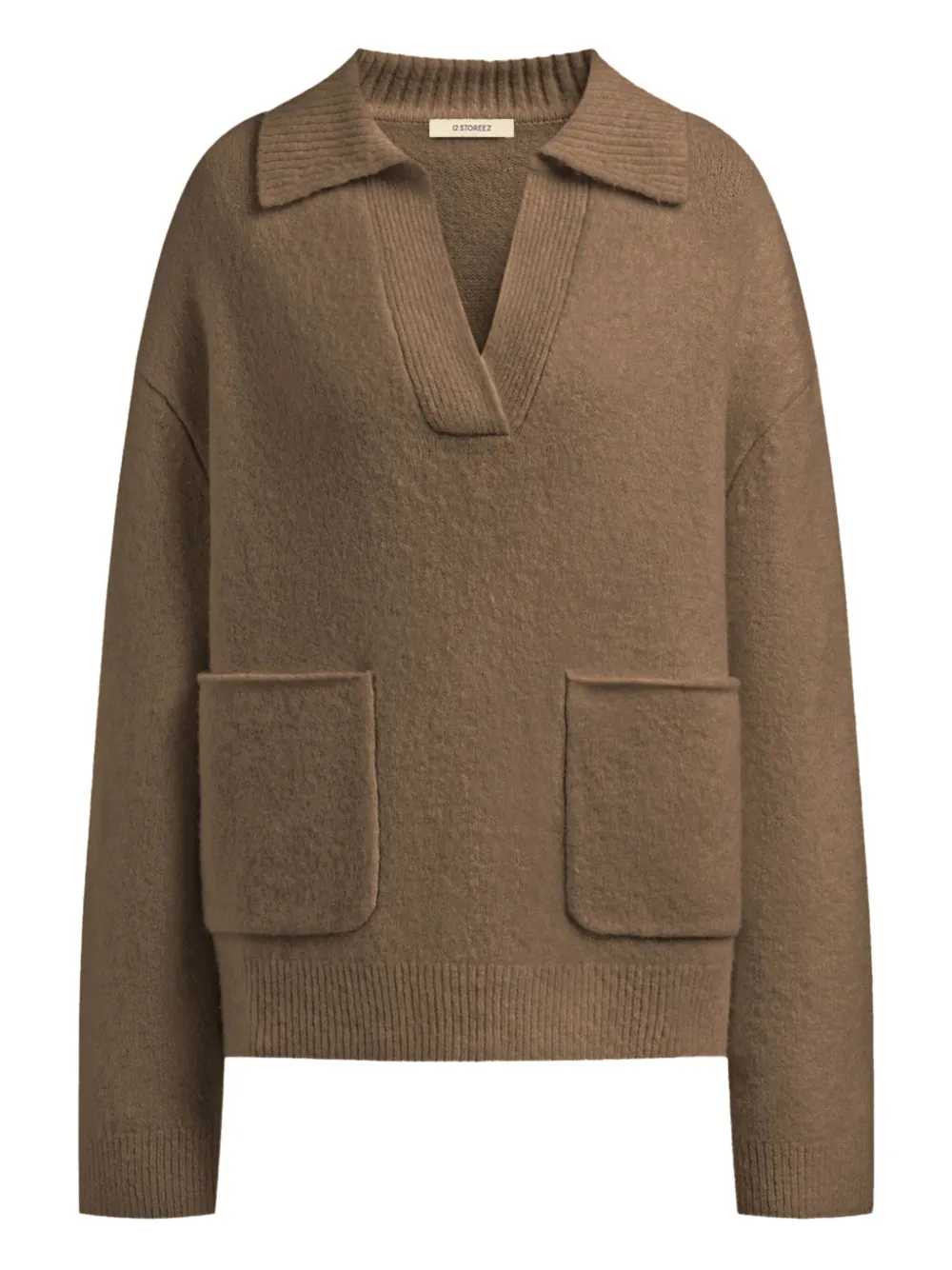 Свитер с воротником поло 12 STOREEZ, коричневый
Свитер с воротником поло 12 STOREEZ, коричневый