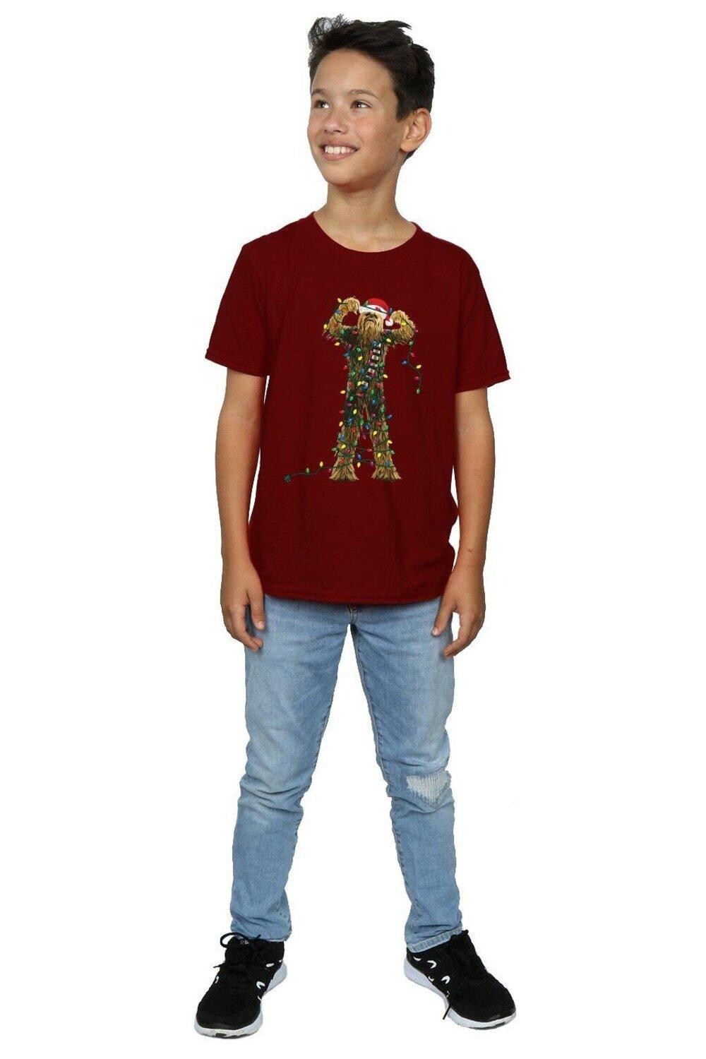 Футболка Чубакка с рождественскими огнями Star Wars, красный
Футболка Чубакка с рождественскими огнями Star Wars, красный