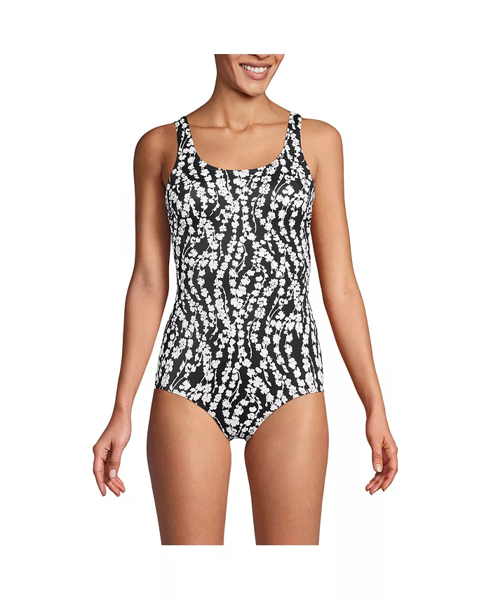 Женский цельнокроеный купальник с низкой посадкой без затяжек, чашка D Lands' End, черный
Женский цельнокроеный купальник с низкой посадкой без затяжек, чашка D Lands' End, черный