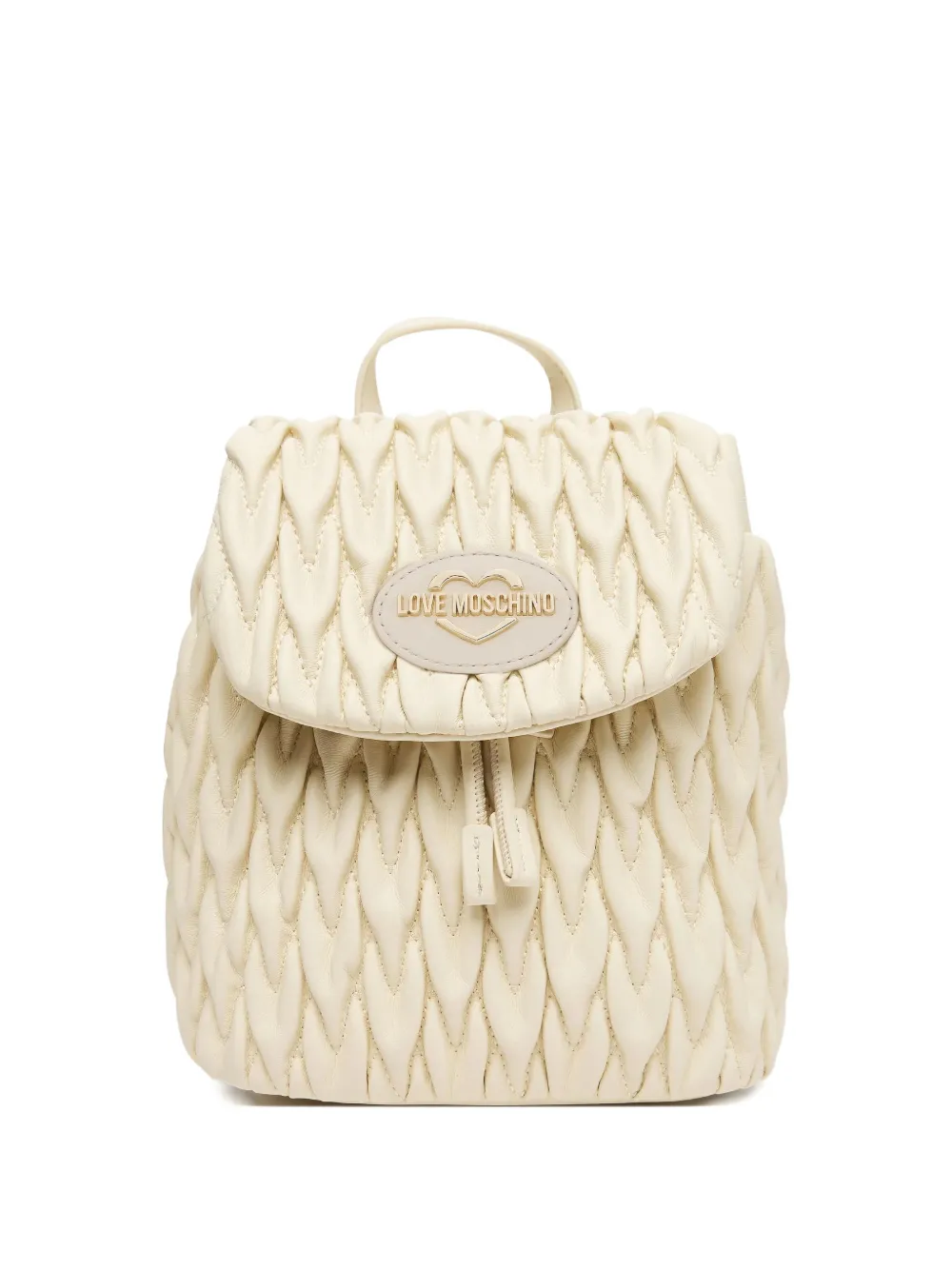 Стеганый рюкзак с логотипом в виде сердца Love Moschino, бежевый
Стеганый рюкзак с логотипом в виде сердца Love Moschino, бежевый
