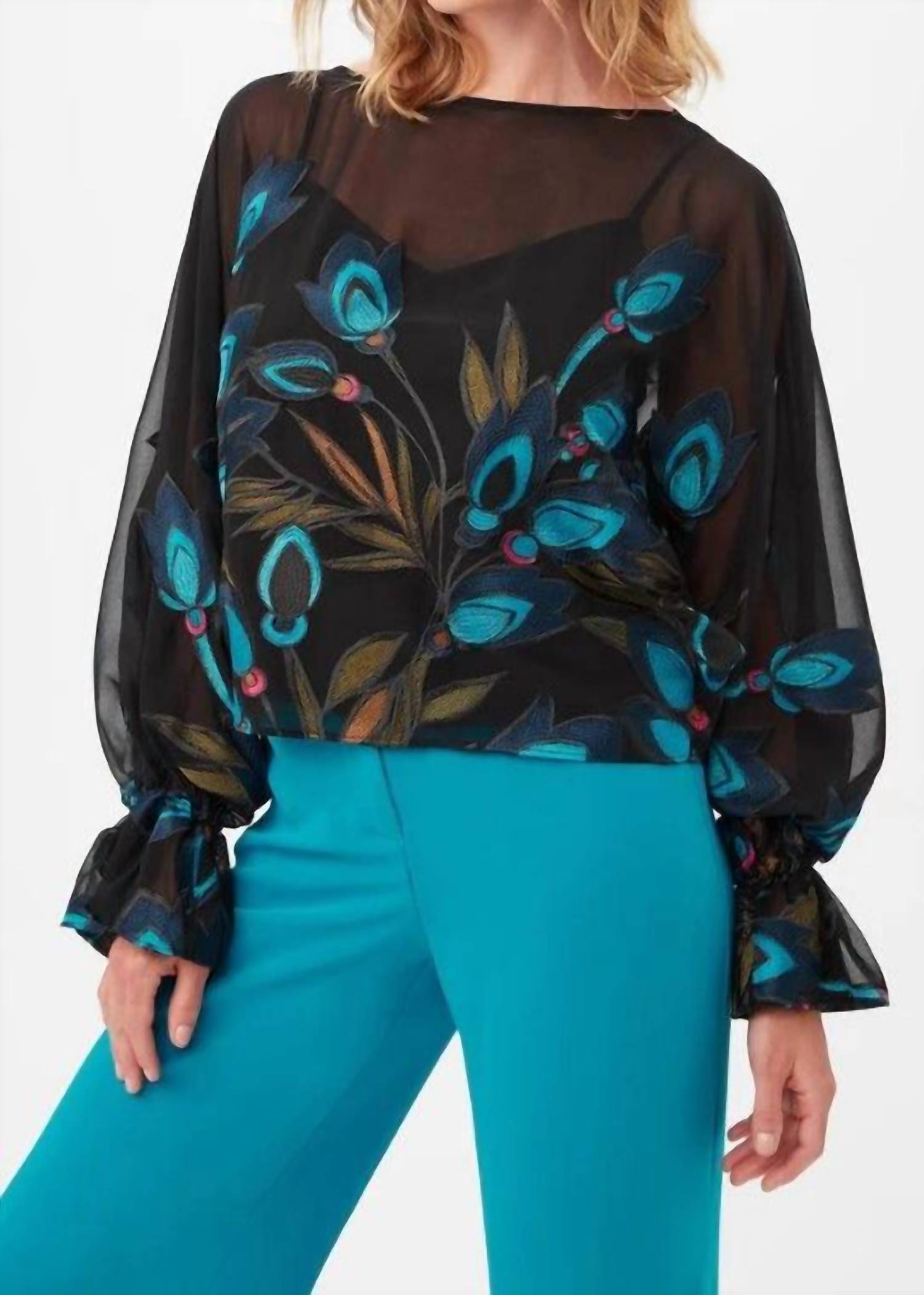 Soho Топ в бирюзовом/черном цвете Trina Turk
Soho Топ в бирюзовом/черном цвете Trina Turk