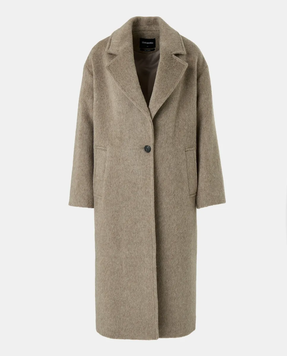 Длинное однотонное женское пальто Tintoretto, бежево-серый
Длинное однотонное женское пальто Tintoretto, бежево-серый