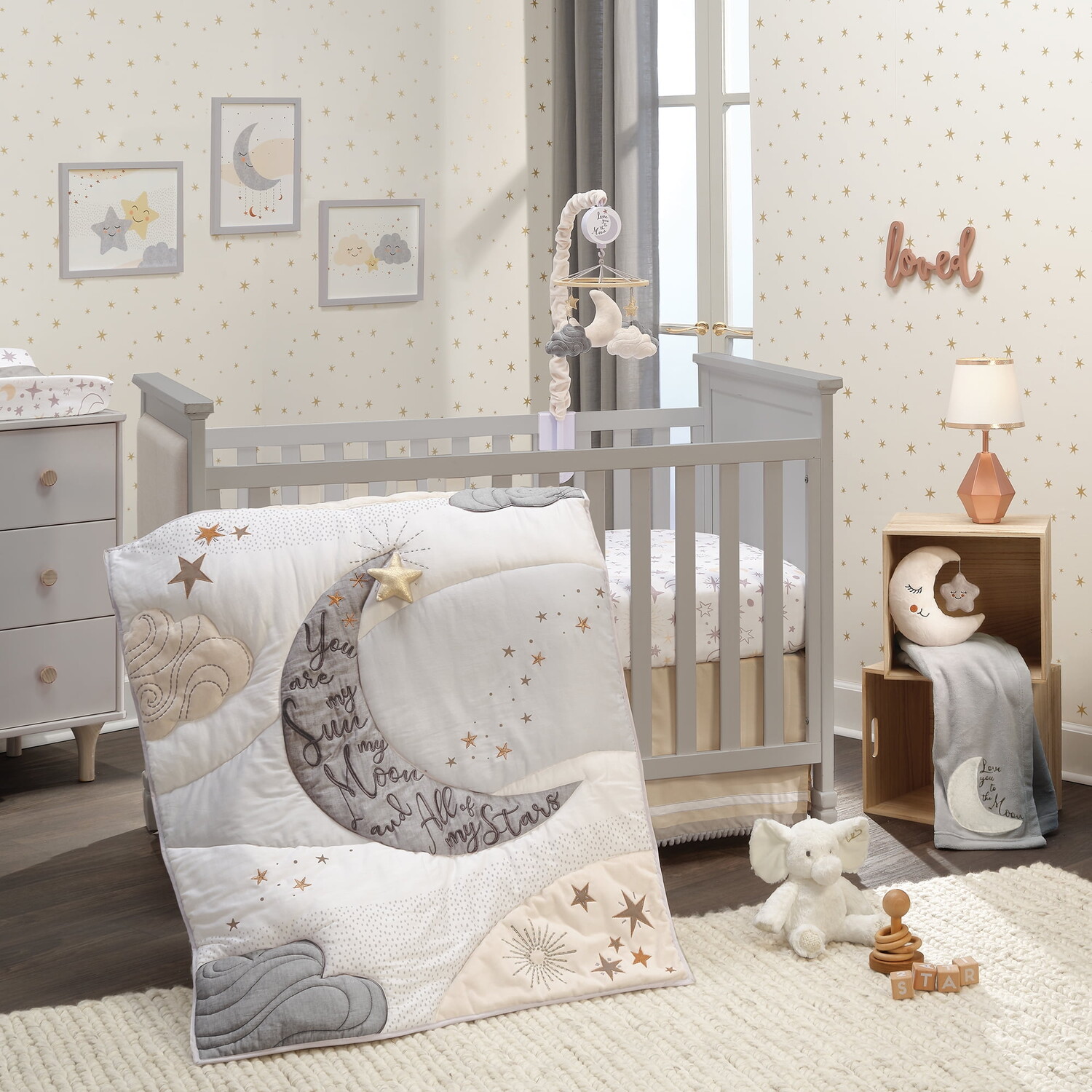 Комплект постельного белья для детской кроватки Lambs & Ivy Goodnight Moon Celestial, белый
Комплект постельного белья для детской кроватки Lambs & Ivy Goodnight Moon Celestial, белый