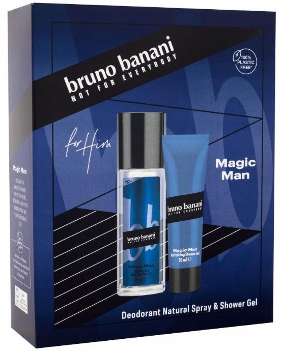 Мужской косметический набор Bruno Banani Magic Man, гель + дезодорант-распылитель
Мужской косметический набор Bruno Banani Magic Man, гель + дезодорант-распылитель