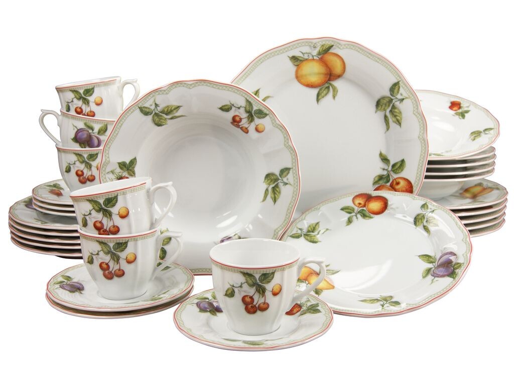 CreaTable, 17032, Flora Orchard, комбинированный сервиз 30 предметов, фарфор, белый
CreaTable, 17032, Flora Orchard, комбинированный сервиз 30 предметов, фарфор, белый