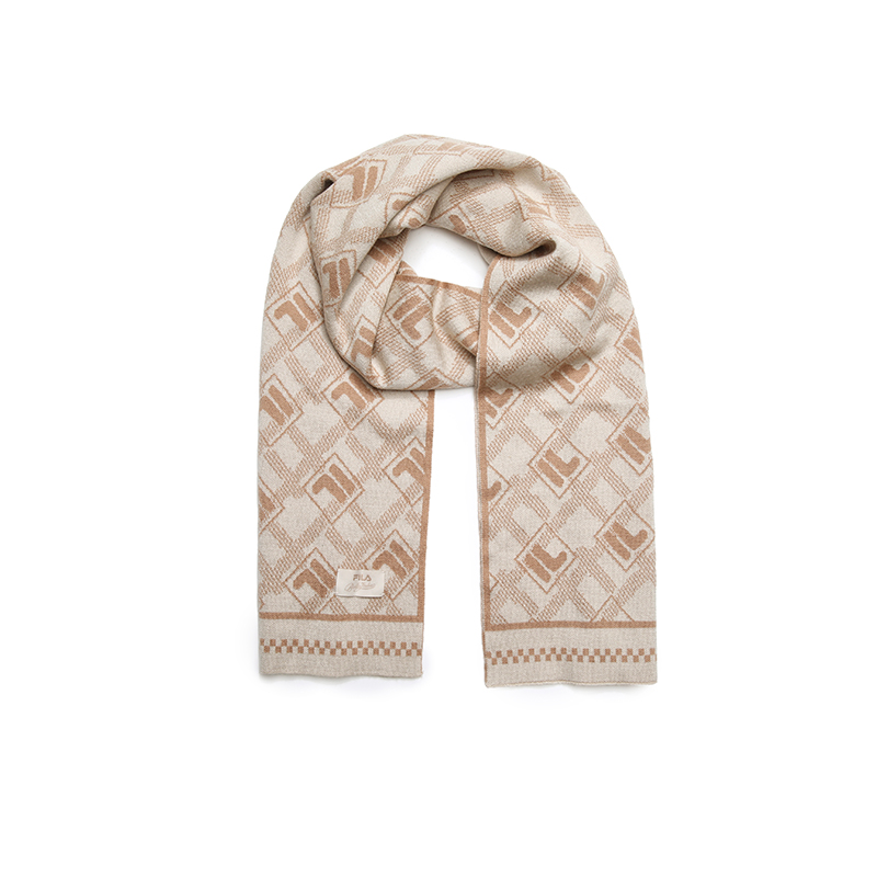 FILA Шерстяной вязаный шарф Heritage, Gray Wheat 
FILA Шерстяной вязаный шарф Heritage, Gray Wheat