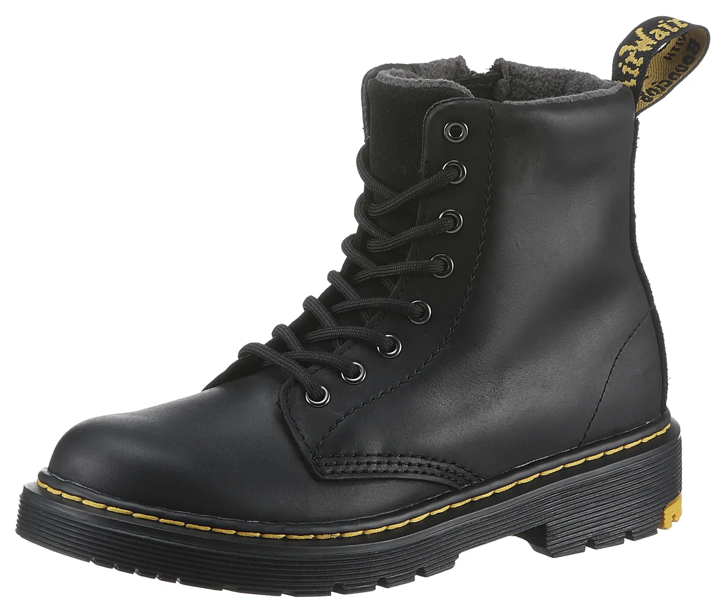 Ботинки на шнуровке DR. MARTENS "1460 J Black Yellowstone", с внутренней молнией, черный
Ботинки на шнуровке DR. MARTENS "1460 J Black Yellowstone", с внутренней молнией, черный