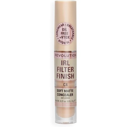 Makeup Revolution Irl Filter Finish Консилер от среднего до полного покрытия C4 6G, Revolution Beauty
Makeup Revolution Irl Filter Finish Консилер от среднего до полного покрытия C4 6G, Revolution Beauty