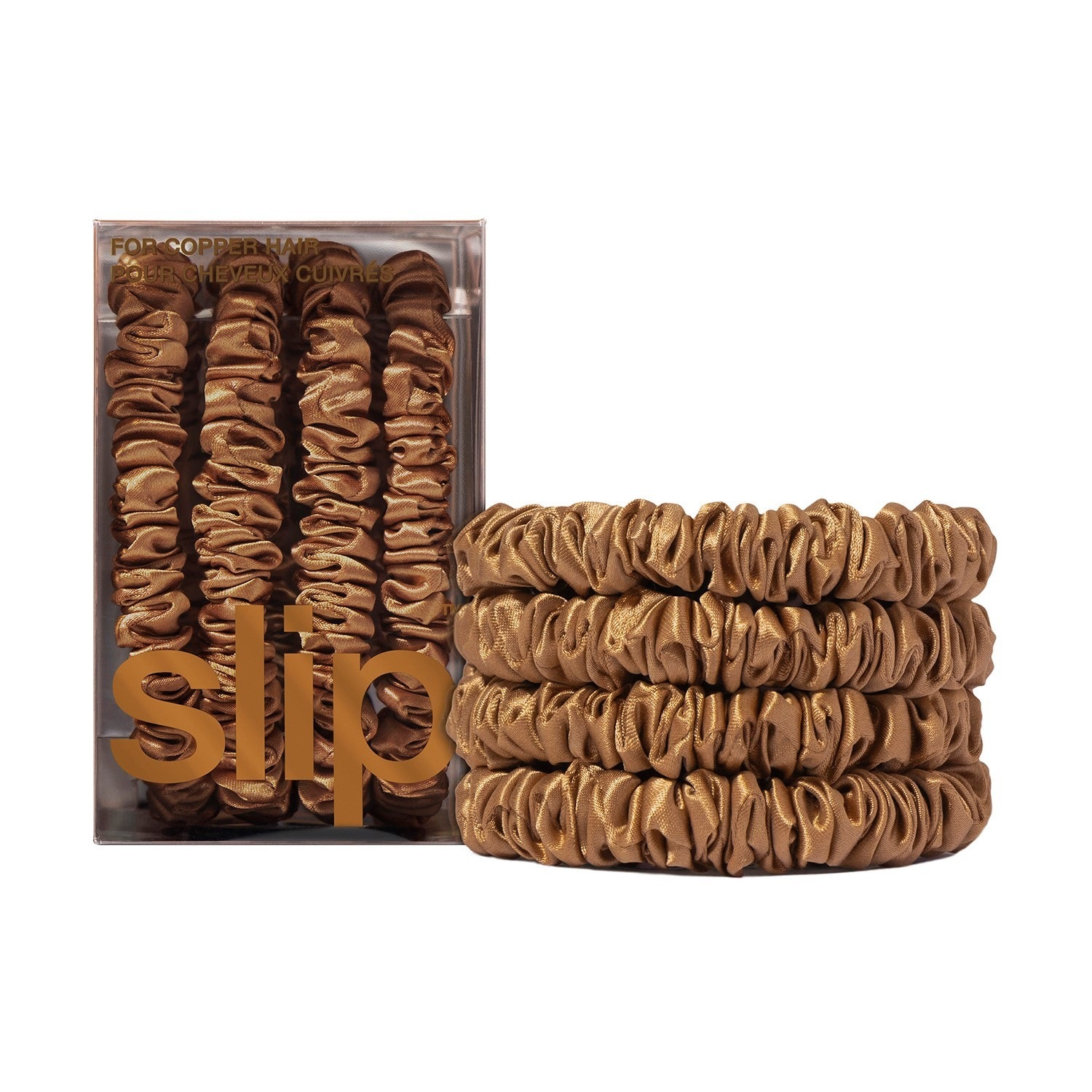 Резинка для волос schmal scrunchies back to basics, reine seide - kupfer Slip, copper, количество 1 шт.
Резинка для волос schmal scrunchies back to basics, reine seide - kupfer Slip, copper, количество 1 шт.