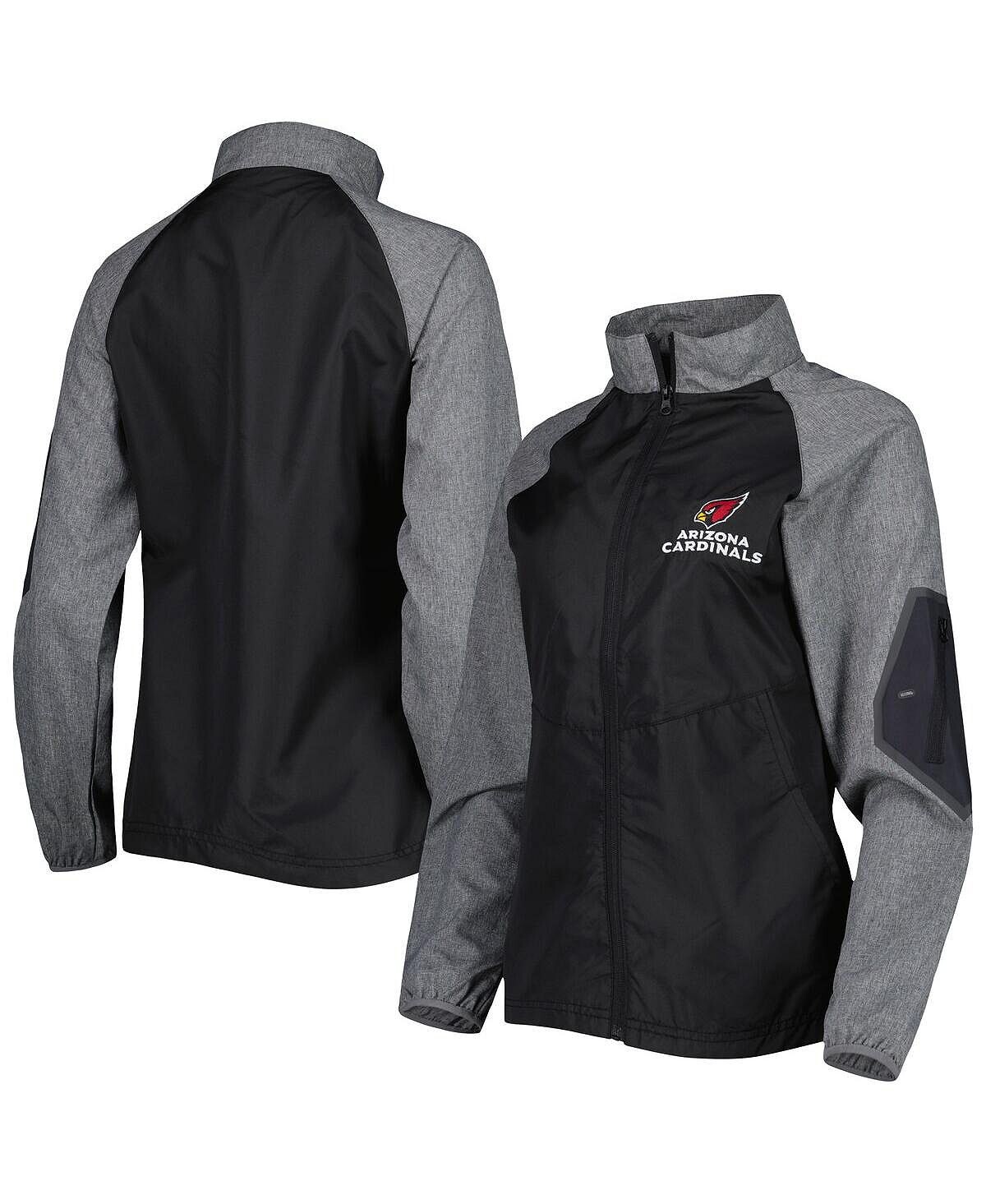 Женская черно-серая ветровка с молнией во всю длину Arizona Cardinals Hurricane Raglan Dunbrooke
Женская черно-серая ветровка с молнией во всю длину Arizona Cardinals Hurricane Raglan Dunbrooke