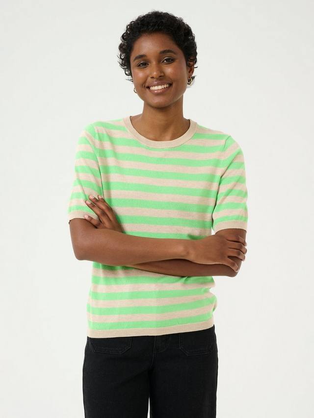 Джемпер с коротким рукавом в полоску от lizza KAFFE, цвет Feather Gray/Green
Джемпер с коротким рукавом в полоску от lizza KAFFE, цвет Feather Gray/Green