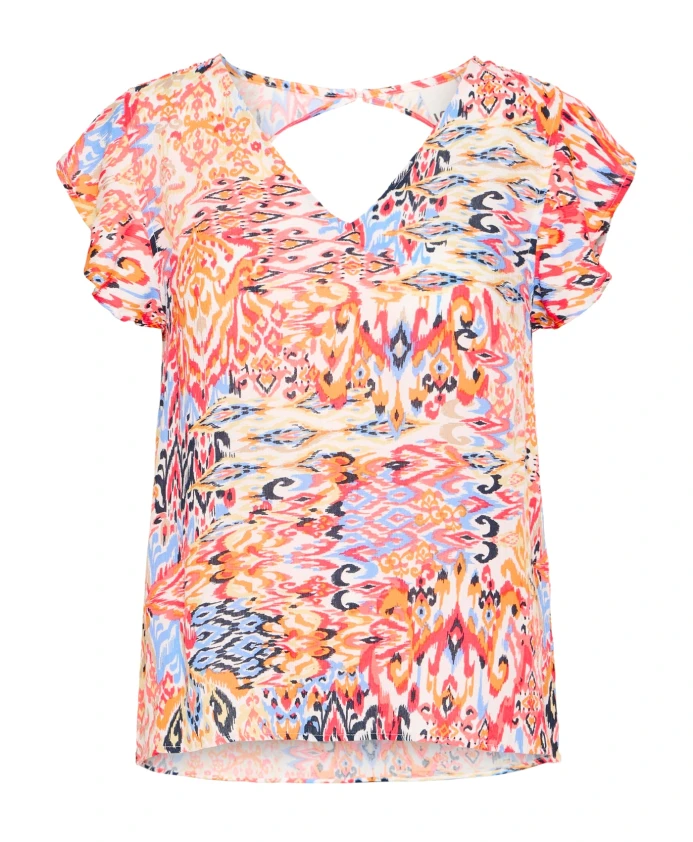 Блузка с узором икат «Герань» Ichi, мультиколор
Блузка с узором икат «Герань» Ichi, мультиколор