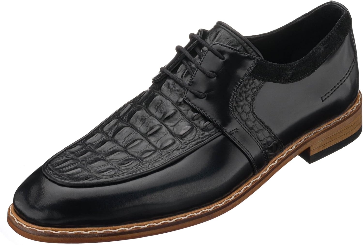 Мужские черные кожаные оксфорды DALGALA с крокодиловым тиснением, ручной работы, шнуровка, мужские дерби, официальная обувь
Мужские черные кожаные оксфорды DALGALA с крокодиловым тиснением, ручной работы, шнуровка, мужские дерби, официальная обувь