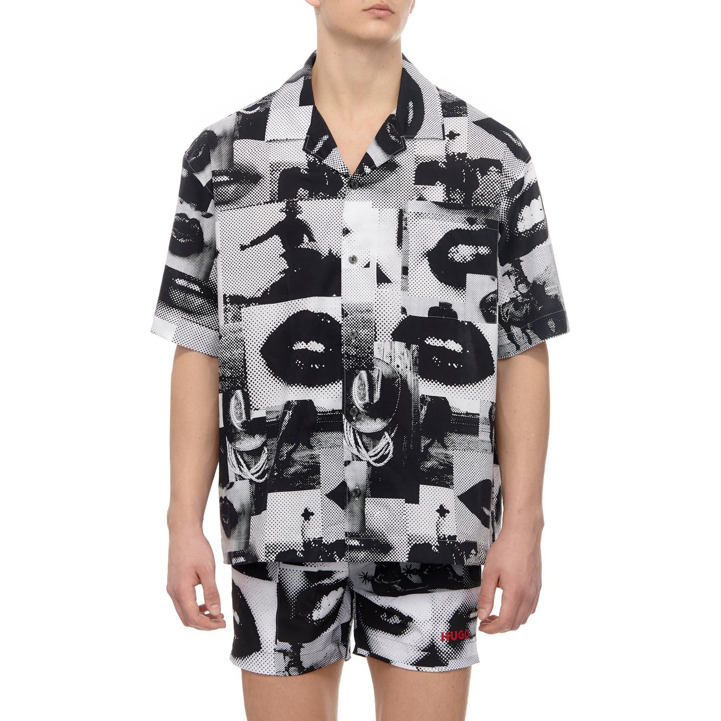 HUGO BOSS Мужская черная рубашка
HUGO BOSS Мужская черная рубашка