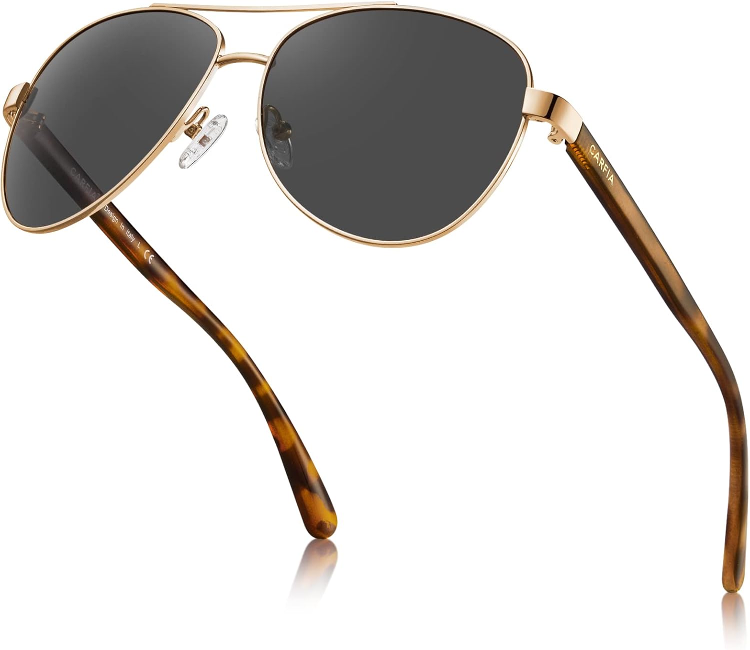 Солнцезащитные очки CARFIA Retro Trendy Pilot для женщин, поляризованные, с защитой от УФ-излучения, легкие, для вождения на открытом воздухе, с металлической оправой, 3. Gold Frame Grey Lens
Солнцезащитные очки CARFIA Retro Trendy Pilot для женщин, поляризованные, с защитой от УФ-излучения, легкие, для вождения на открытом воздухе, с металлической оправой, 3. Gold Frame Grey Lens