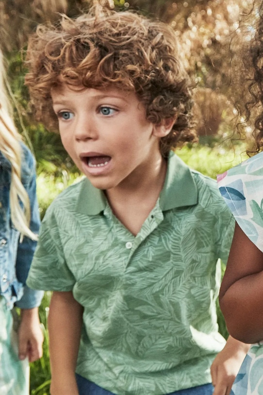 Хлопковая детская поло Mayoral, зеленый 
Хлопковая детская поло Mayoral, зеленый