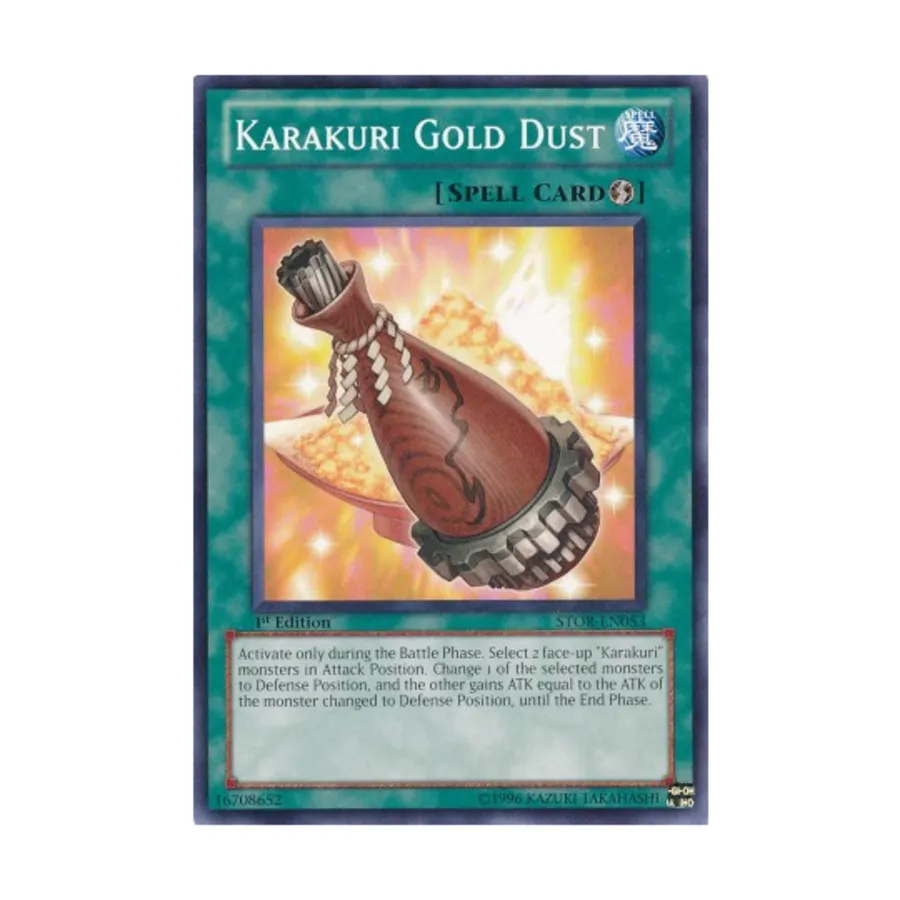 CCG Золотая пыль Каракури (Обычная), Yu-Gi-Oh - Storm of Ragnarok - Singles
CCG Золотая пыль Каракури (Обычная), Yu-Gi-Oh - Storm of Ragnarok - Singles