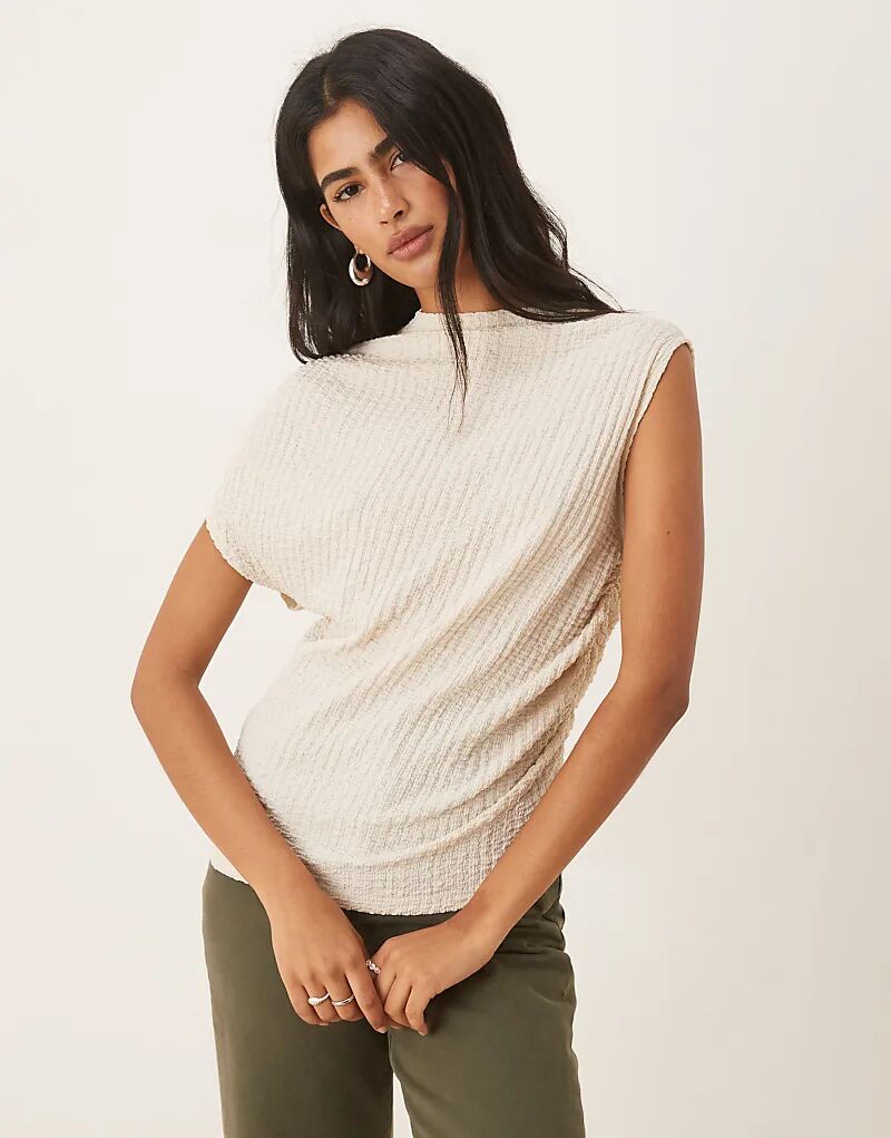 Асимметричная футболка ASOS DESIGN с текстурированной отделкой и сборками по бокам кремового цвета, Бежевый, Асимметричная футболка ASOS DESIGN с текстурированной отделкой и сборками по бокам кремового цвета
Асимметричная футболка ASOS DESIGN с текстурированной отделкой и сборками по бокам кремового цвета, Бежевый, Асимметричная футболка ASOS DESIGN с текстурированной отделкой и сборками по бокам кремового цвета