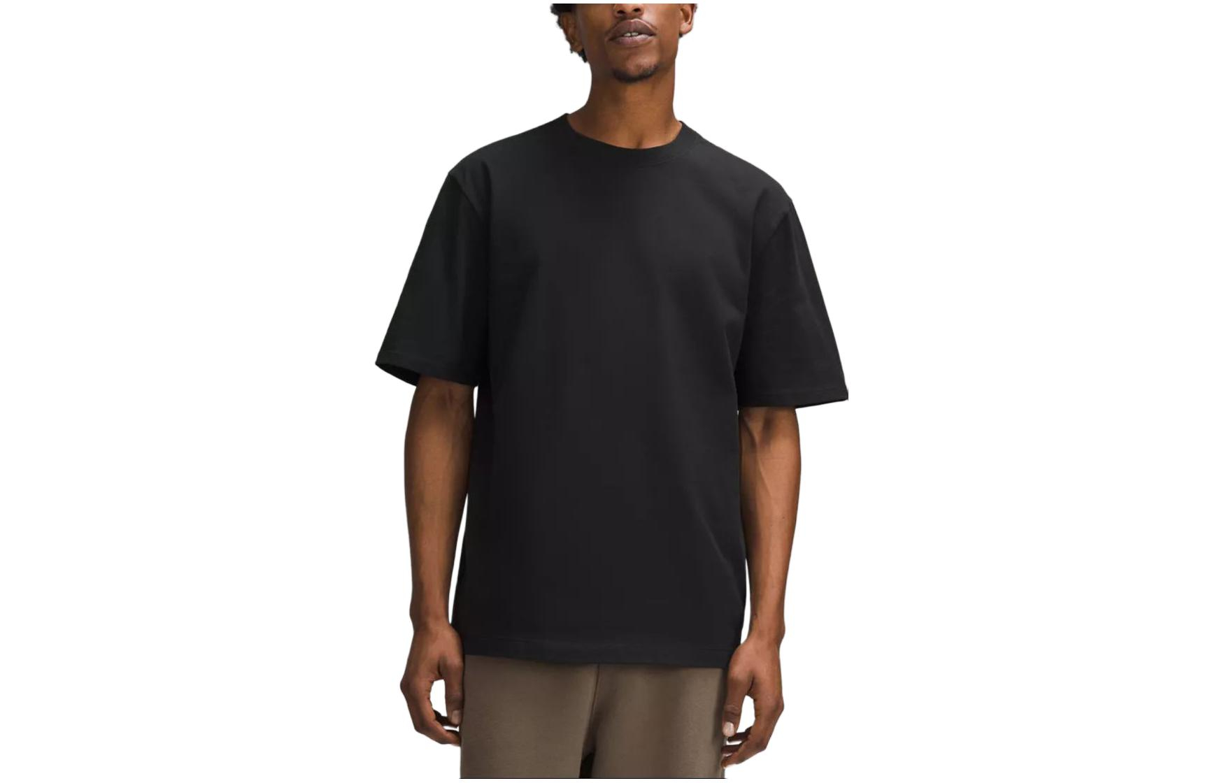 Тяжелая футболка для мужчин Lululemon, черный
Тяжелая футболка для мужчин Lululemon, черный