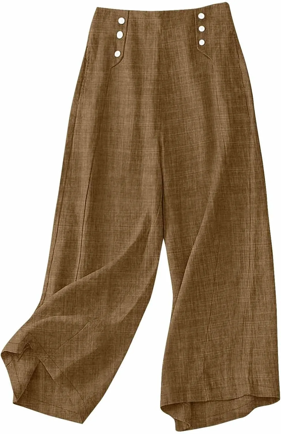 Женские льняные брюки с высокой эластичной талией сзади
Женские льняные брюки с высокой эластичной талией сзади