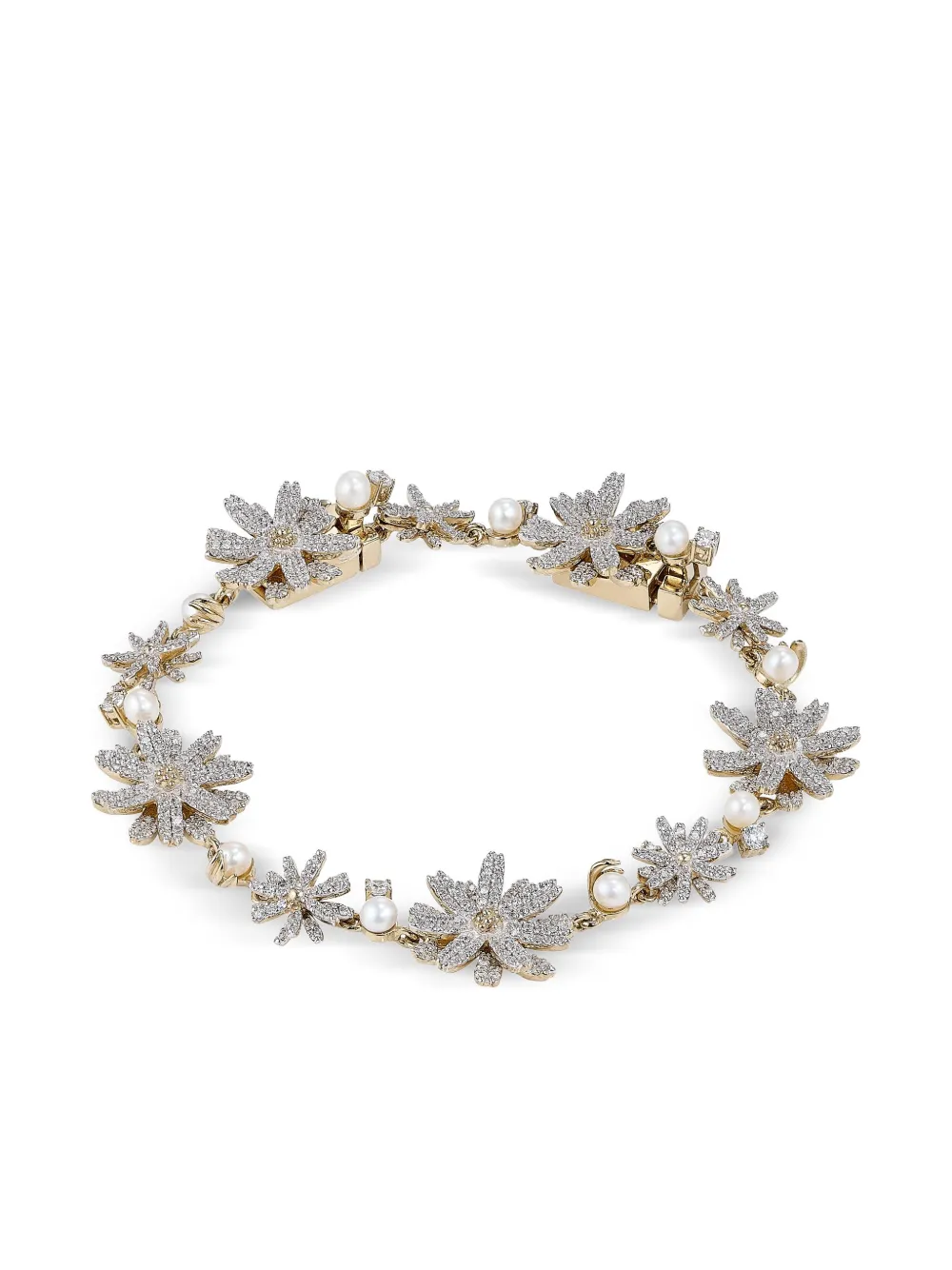 Браслет Daisy из желтого золота с жемчугом и бриллиантами Anabela Chan, серебяный
Браслет Daisy из желтого золота с жемчугом и бриллиантами Anabela Chan, серебяный