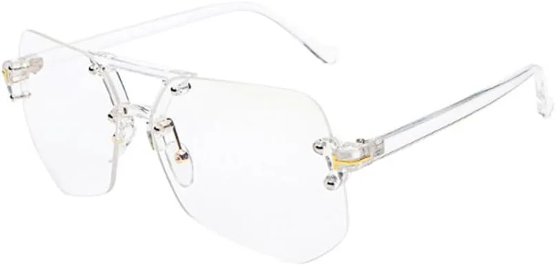 Солнцезащитные очки без оправы для женщин, солнцезащитные очки с градиентными линзами серого и синего цвета, очки без оправы для мужчин MTZJH, Clear-clear
Солнцезащитные очки без оправы для женщин, солнцезащитные очки с градиентными линзами серого и синего цвета, очки без оправы для мужчин MTZJH, Clear-clear